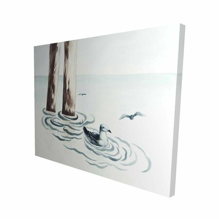 FONDO 16 x 20 in. Seagull-Print on Canvas FO2795748